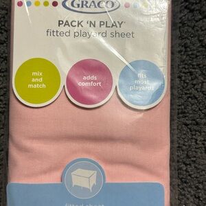 Graco Pink Fitted Playard Sheet